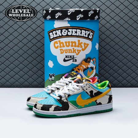 Ben & Jerry's x Dunk Low SB 'Chunky Dunky' Special Ice Cream Box Size 36-47.5